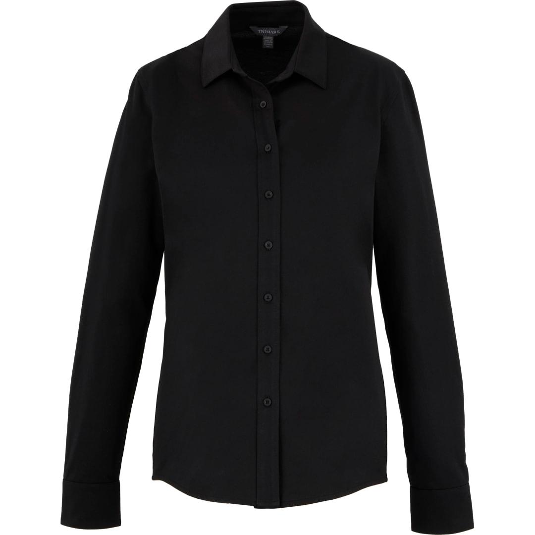Tatra eco long sleeve knit button up shirt-womens White miniatura 21