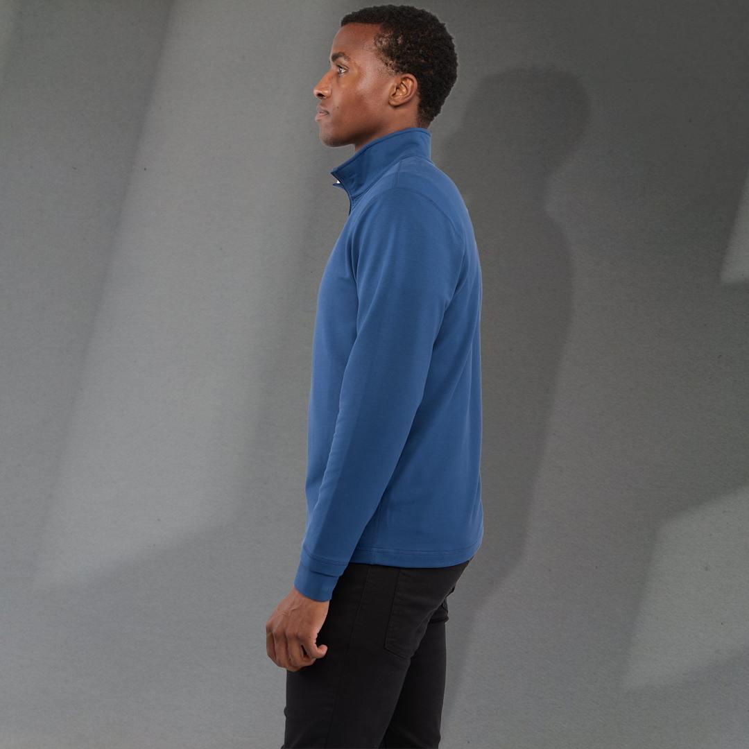 Lyon eco stretch knit full zip - mens Blue miniatura 12