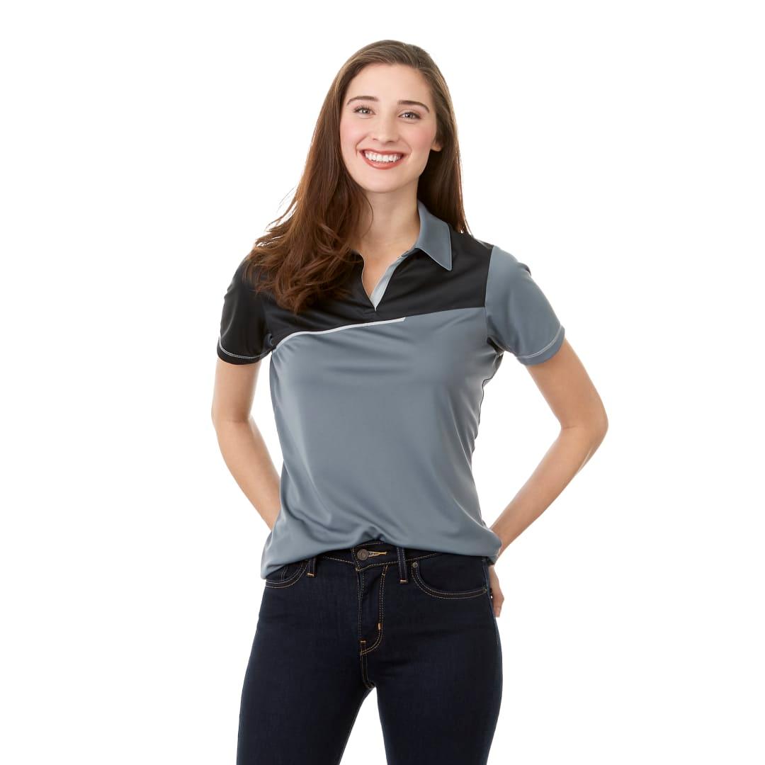 Womens prater short sleeve polo White miniatura 12