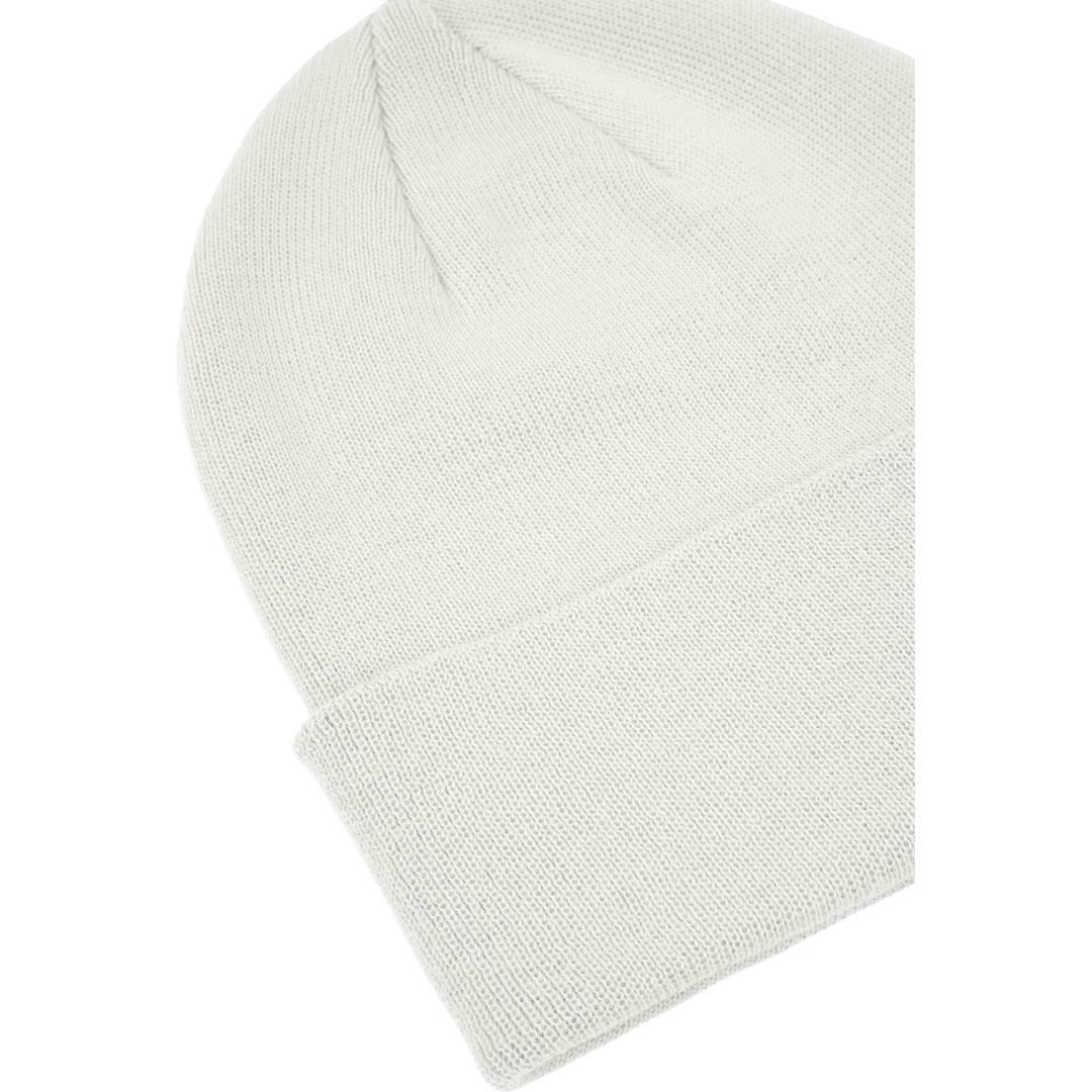 Recycled knit beanie - unisex Grey front