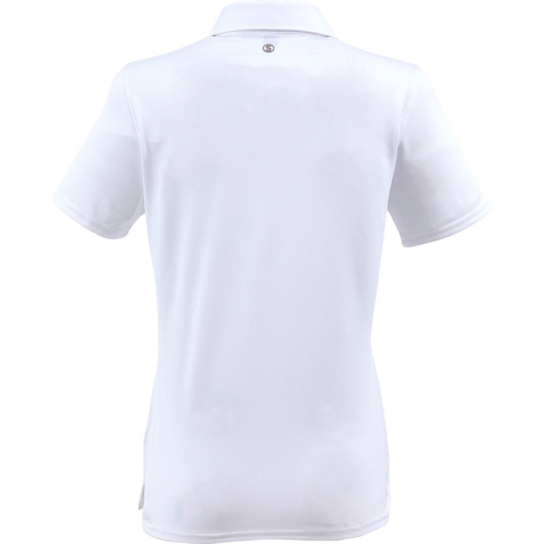 Stitch® solid pique polo - womens White front