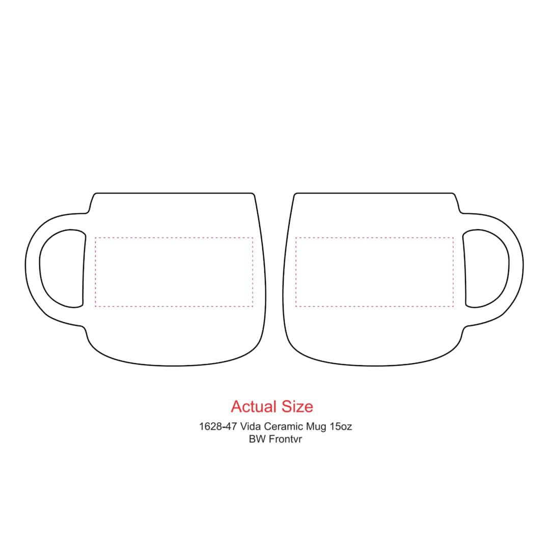 Vida ceramic mug 15oz White miniatura 4