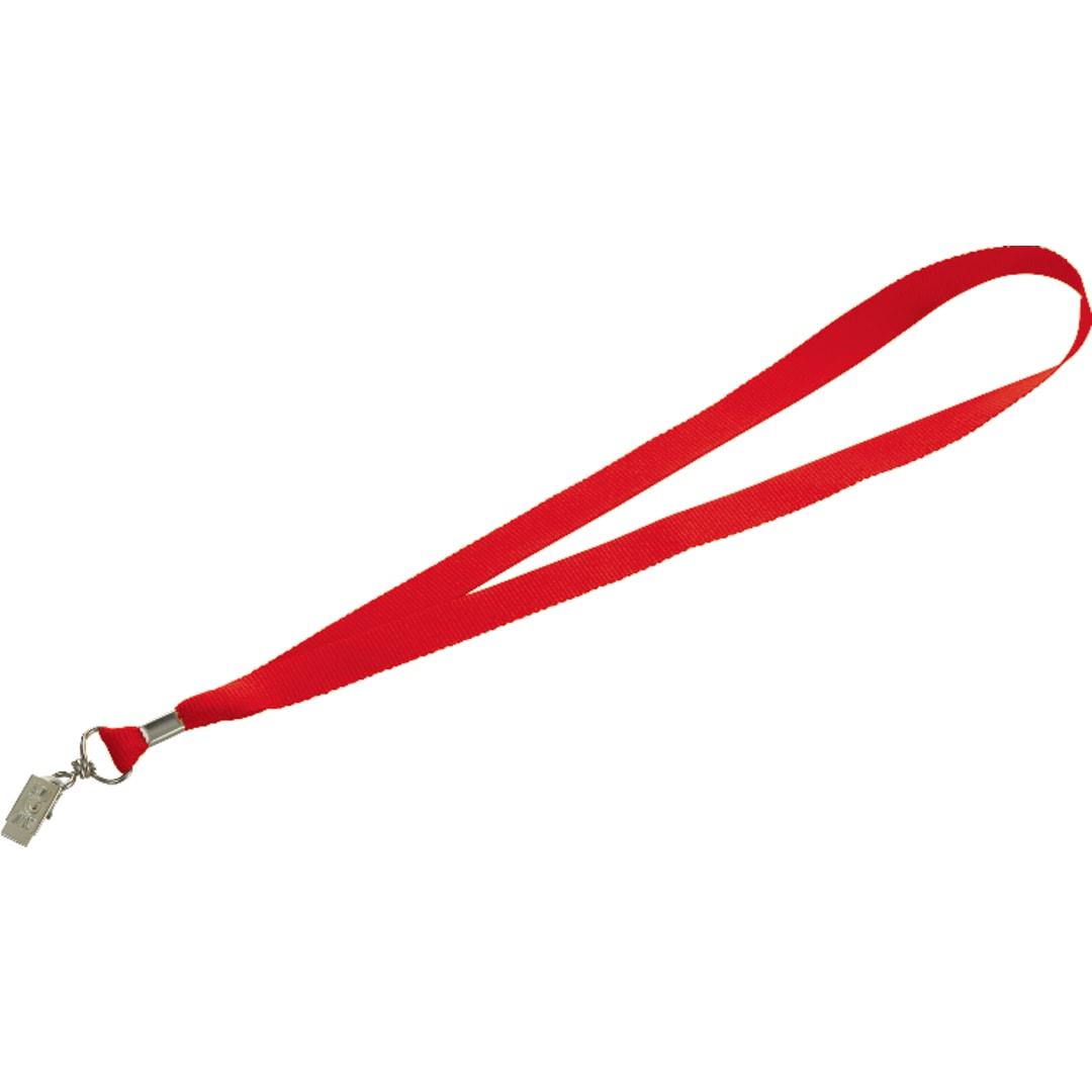 Lanyard with bulldog clip Red miniatura 16