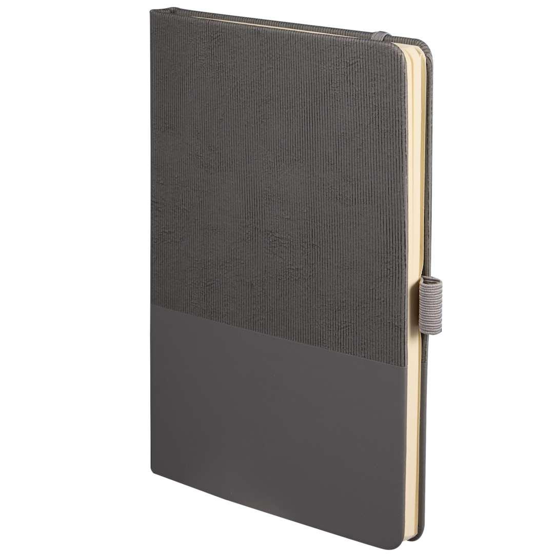 5.5X 8.5 fsc® recycled ribbed bound journal Black miniatura 9