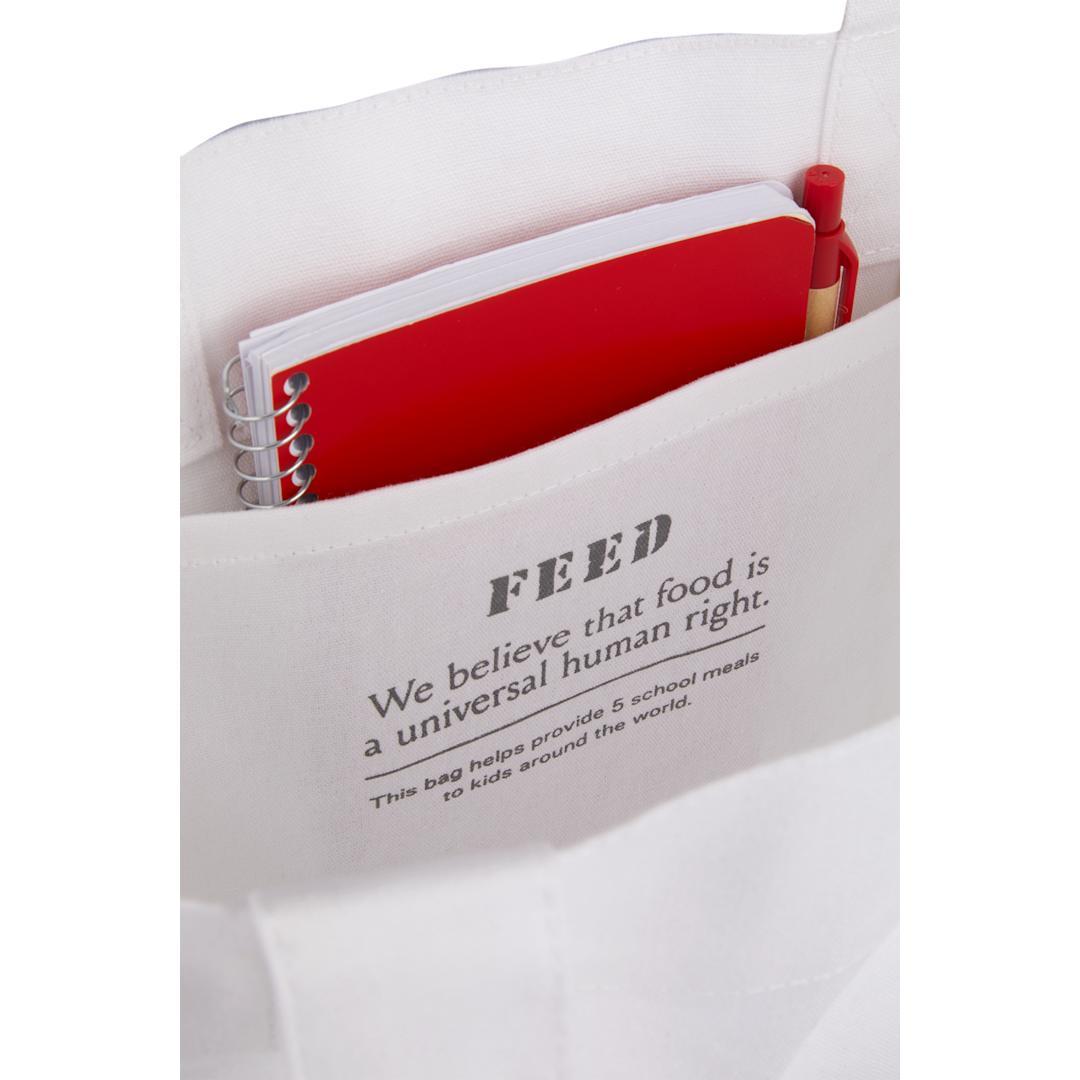Feed organic cotton book tote Black miniatura 15