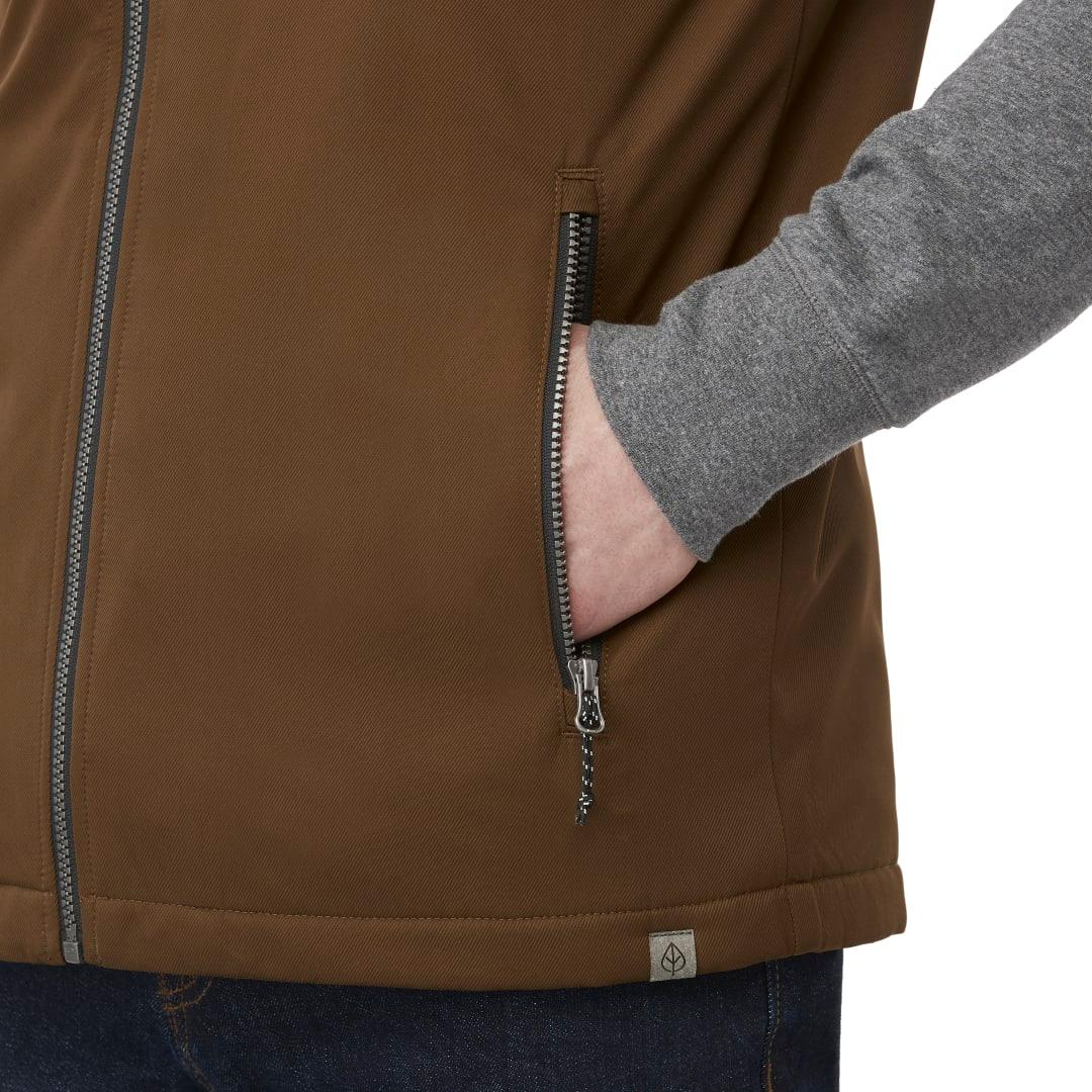 Hardy eco vest - mens Brown front