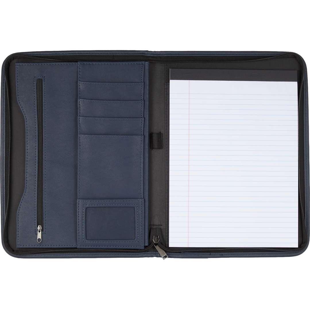 Fsc® mix durahyde recycled zippered padfolio Black miniatura 13