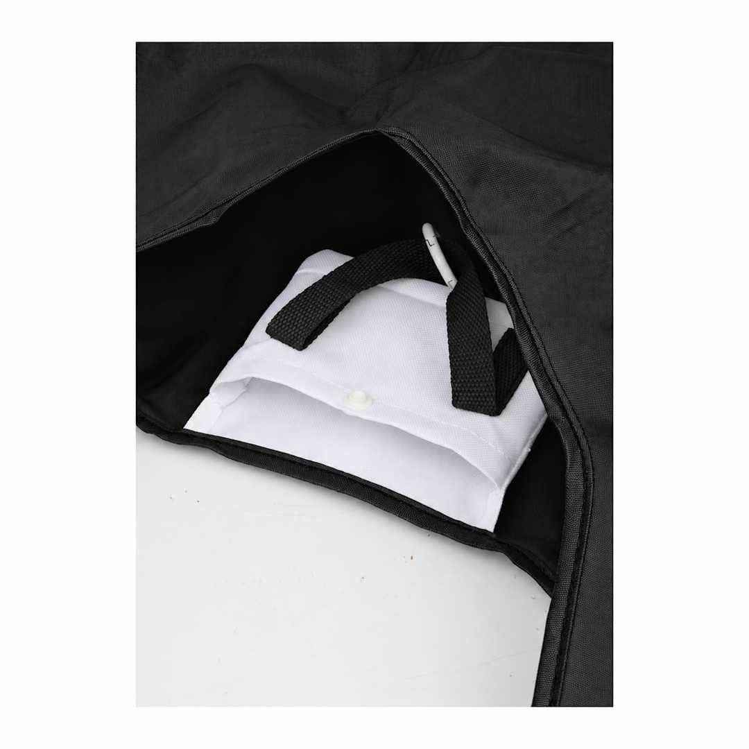 Mini-to-market packable shopper tote Black thumbnail 2
