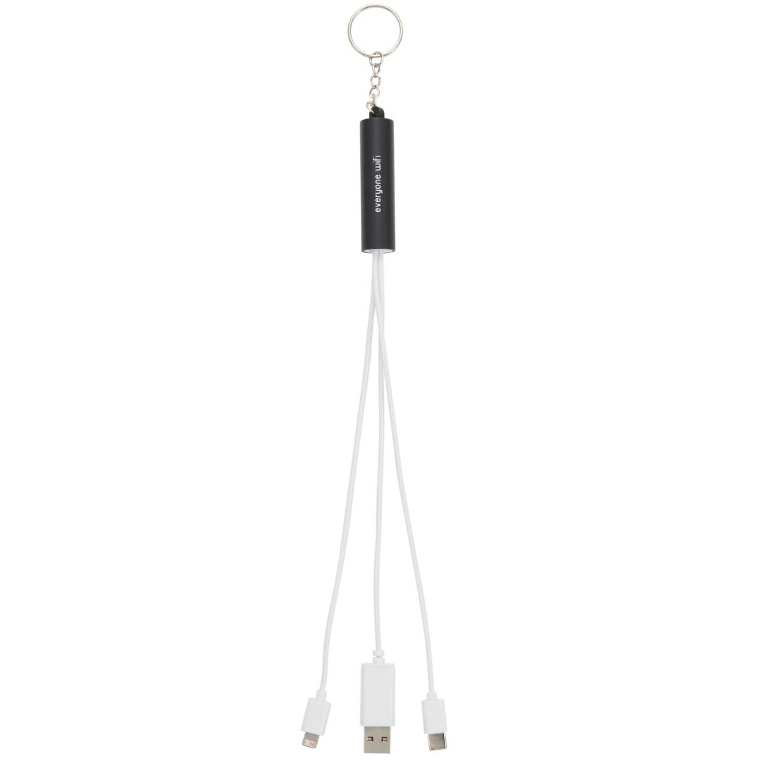 Route light up logo 5-in-1 cable Black miniatura 7