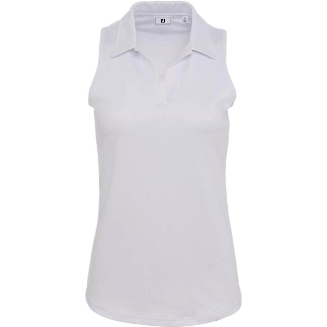 Footjoy womens racerback tank polo White front