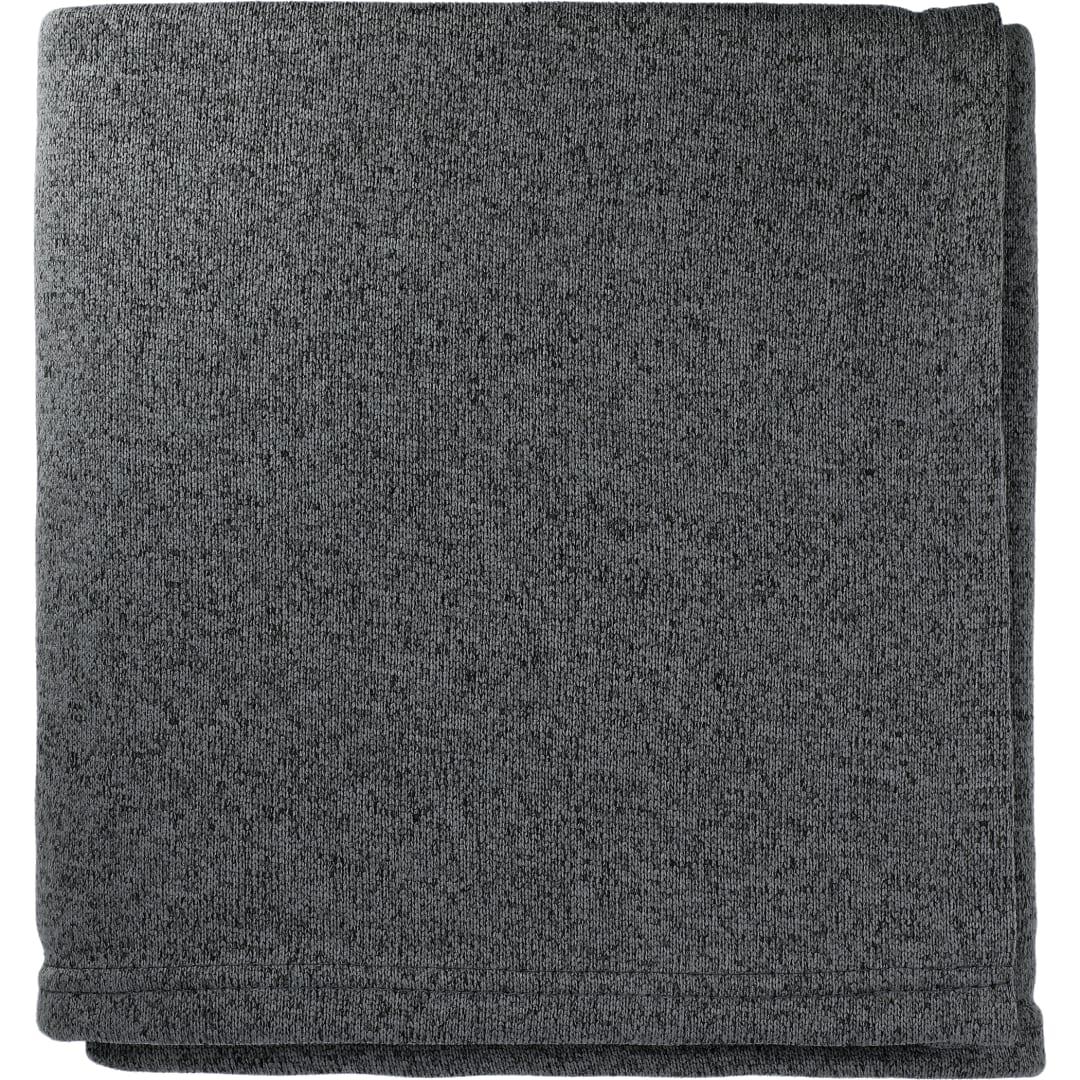 Heathered fleece blanket Blue miniatura 3