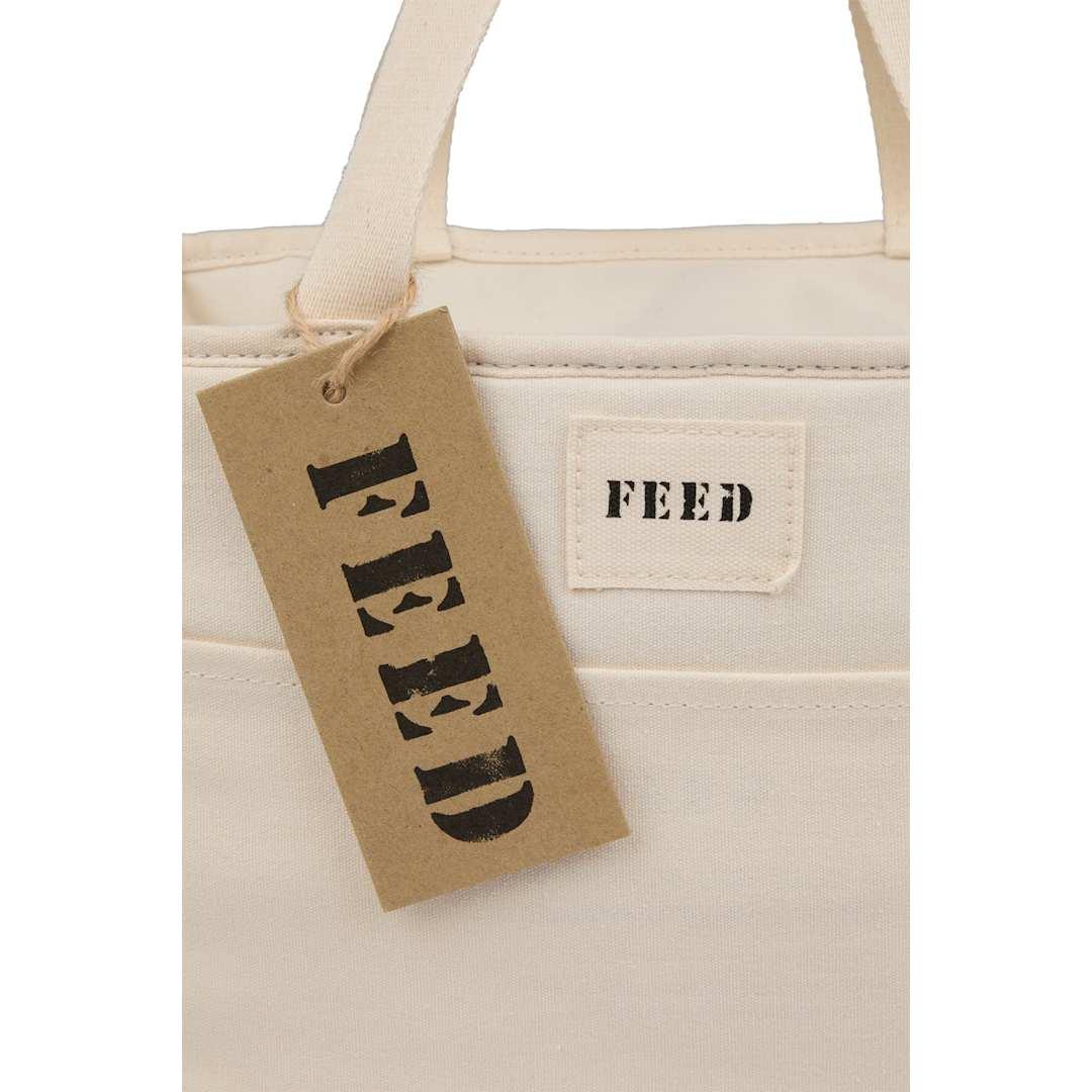 Feed organic cotton 9 can lunch cooler Natural miniatura 5