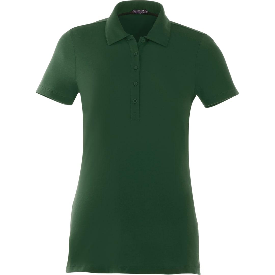 Womens acadia ss polo Dark Green miniatura 14