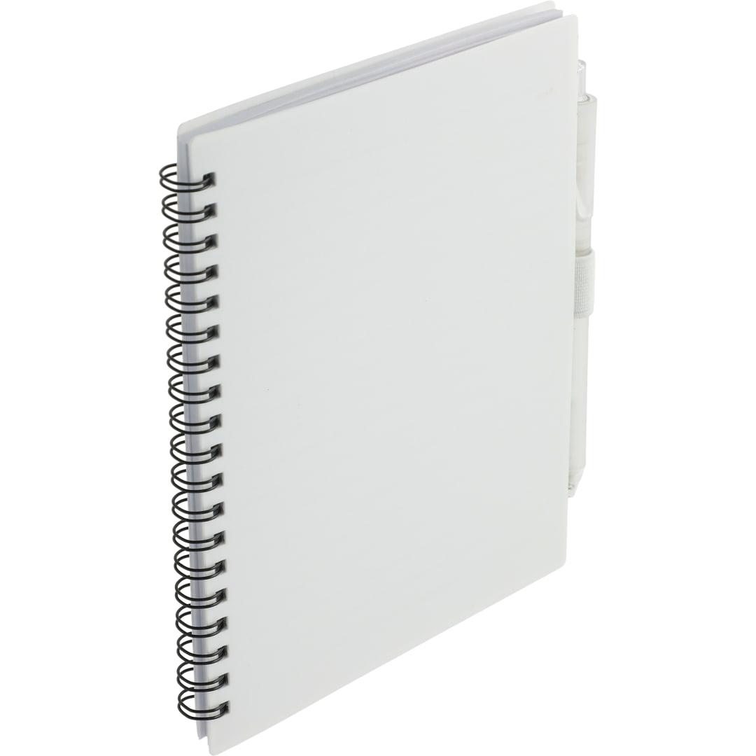 Fsc® recycled 5.5 x 7 spiral notebook w/ rpet pe Black miniatura 33