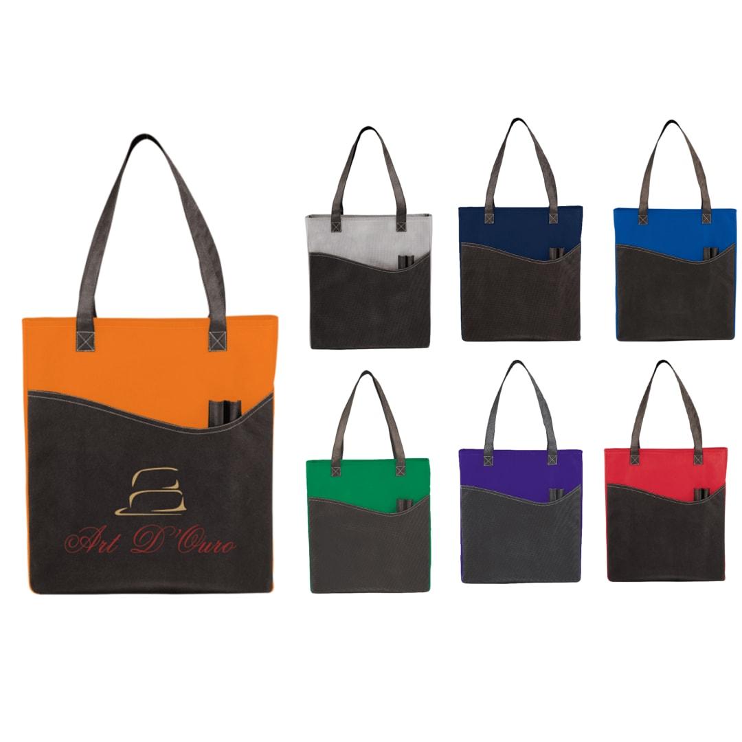 Rivers pocket non-woven convention tote Green miniatura 18