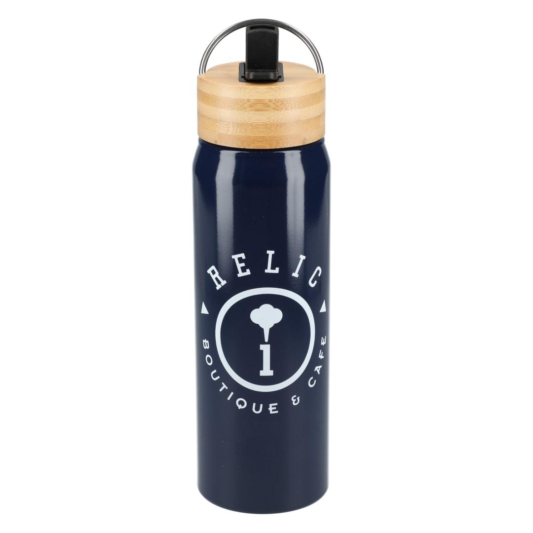 Billy 26oz aluminum bottle w/ fsc® bamboo lid Black miniatura 29