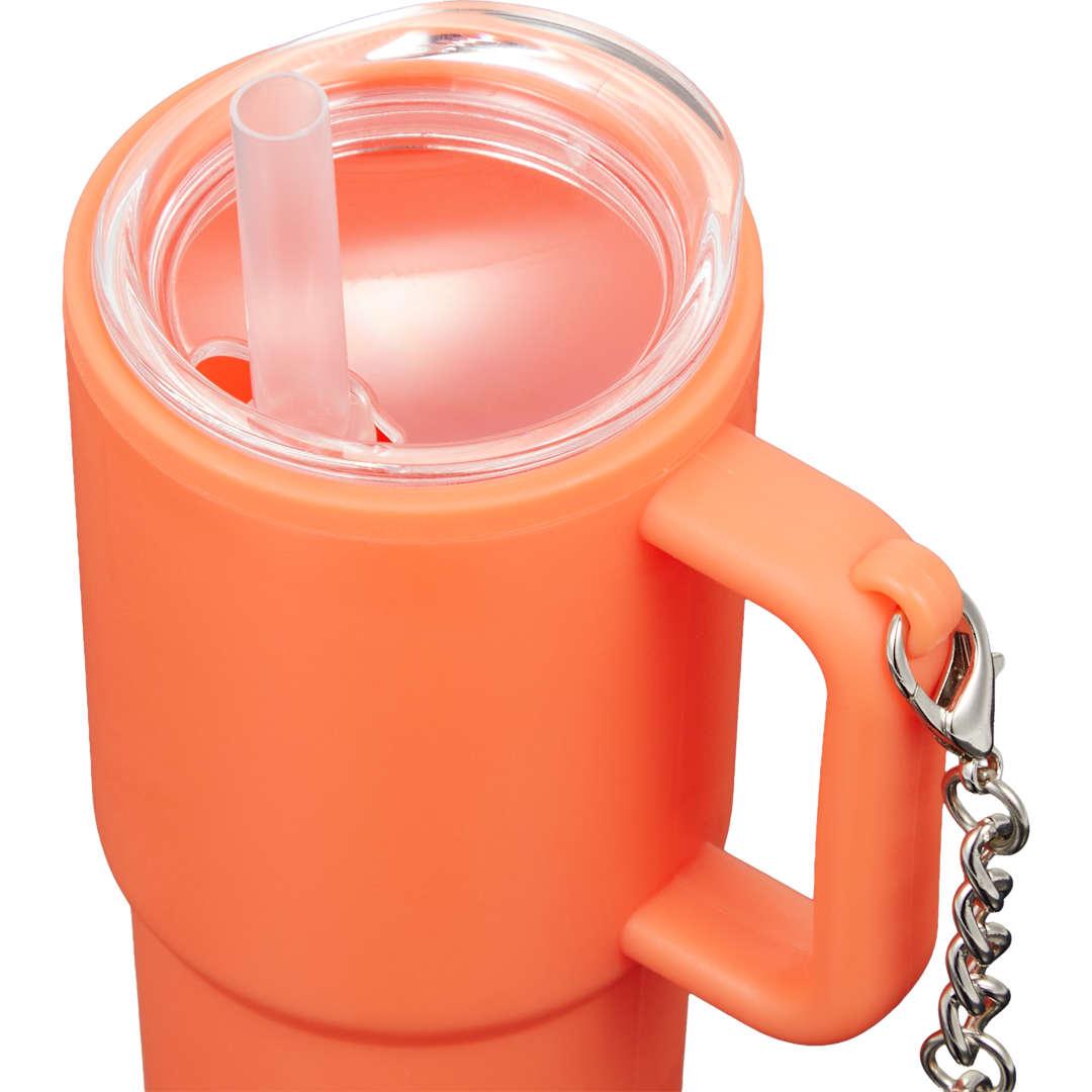 Shot glass tumbler w/ keychain 4oz Black miniatura 37