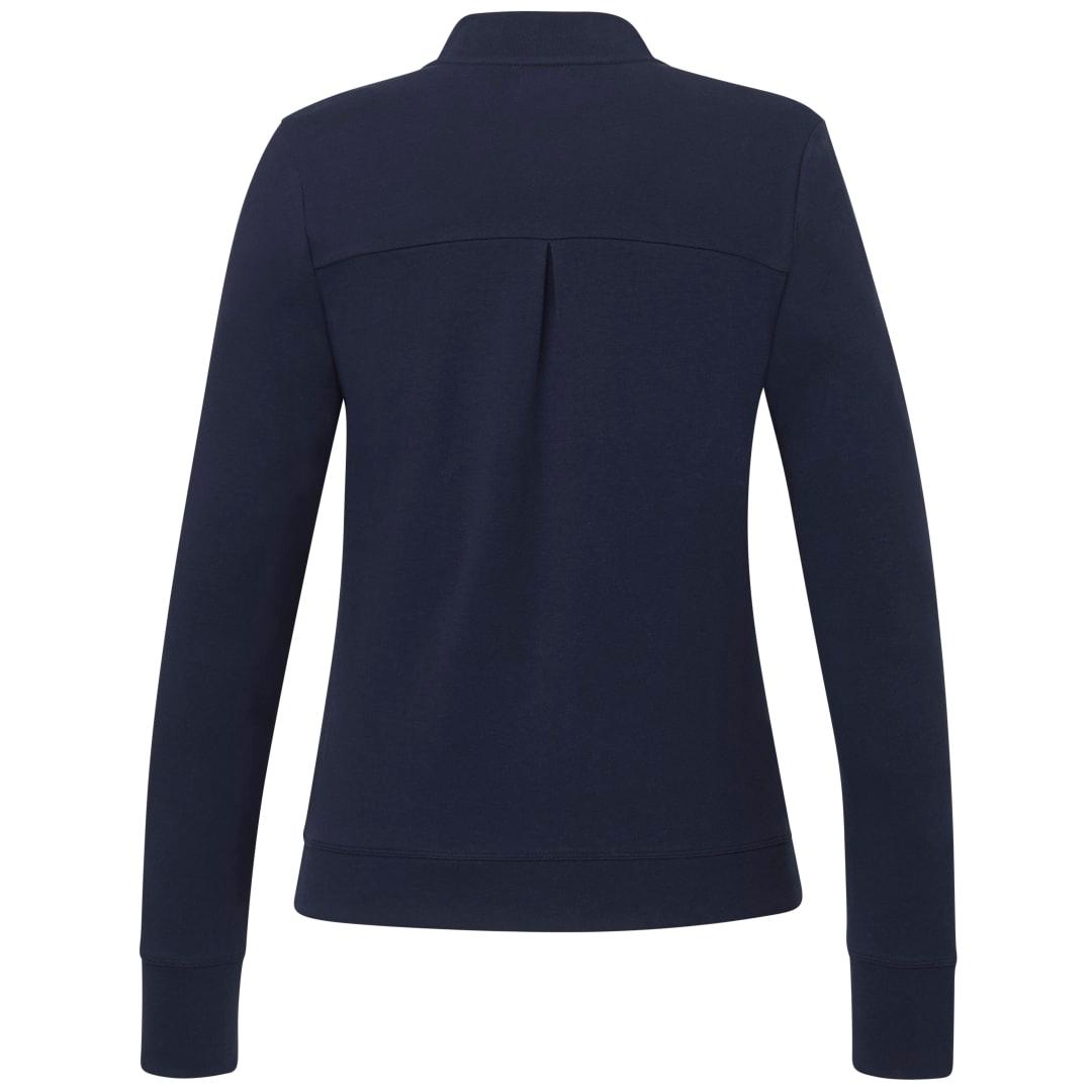 Rigi eco knit full zip - womens Navy Blue front