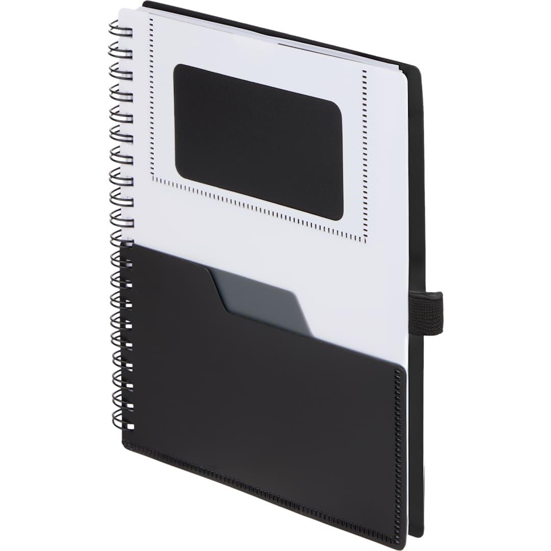 5 X 7 fsc® recycled stash spiral notebook Red front