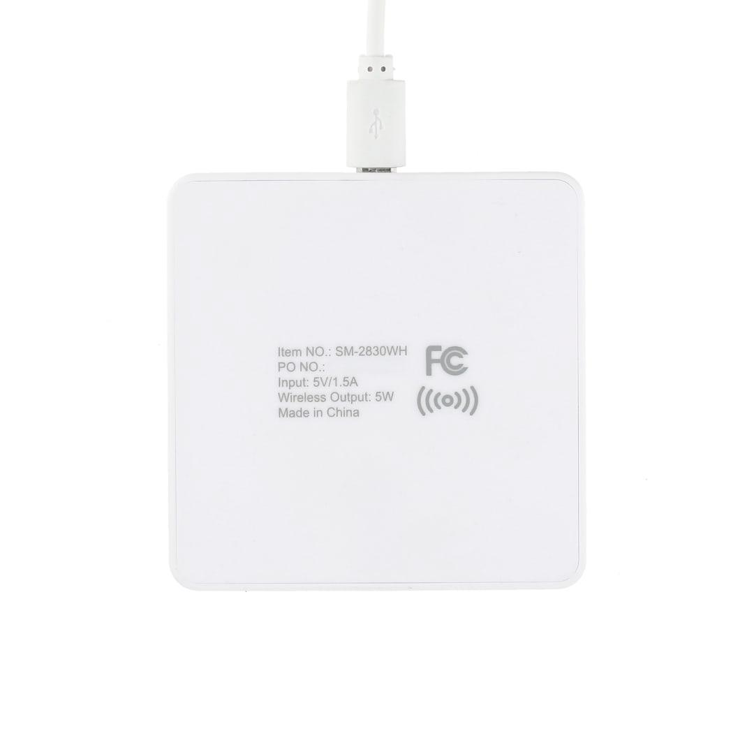 Square wireless charging pad Black miniatura 11
