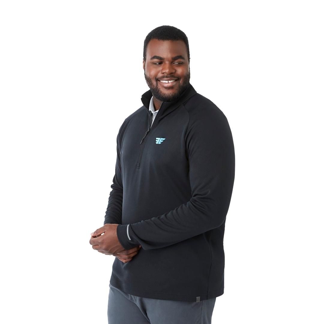 Mens asgard eco knit quarter zip Silver miniatura 15