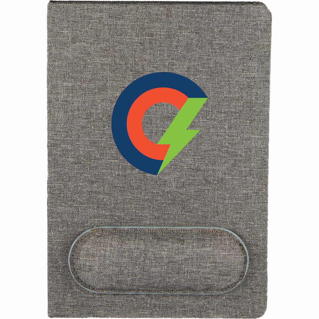 5.5 X 8.5 fsc® recycled mouse pad bound notebook Grey miniatura 18