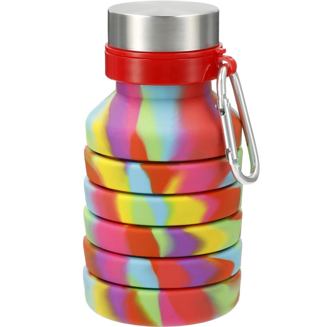 Zigoo silicone collapsible bottle 18oz - tie dye Sky Blue miniatura 12