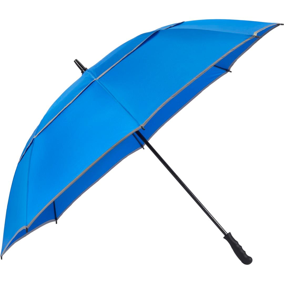 62 Rpet golf umbrella w/ reflective trim Black miniatura 36