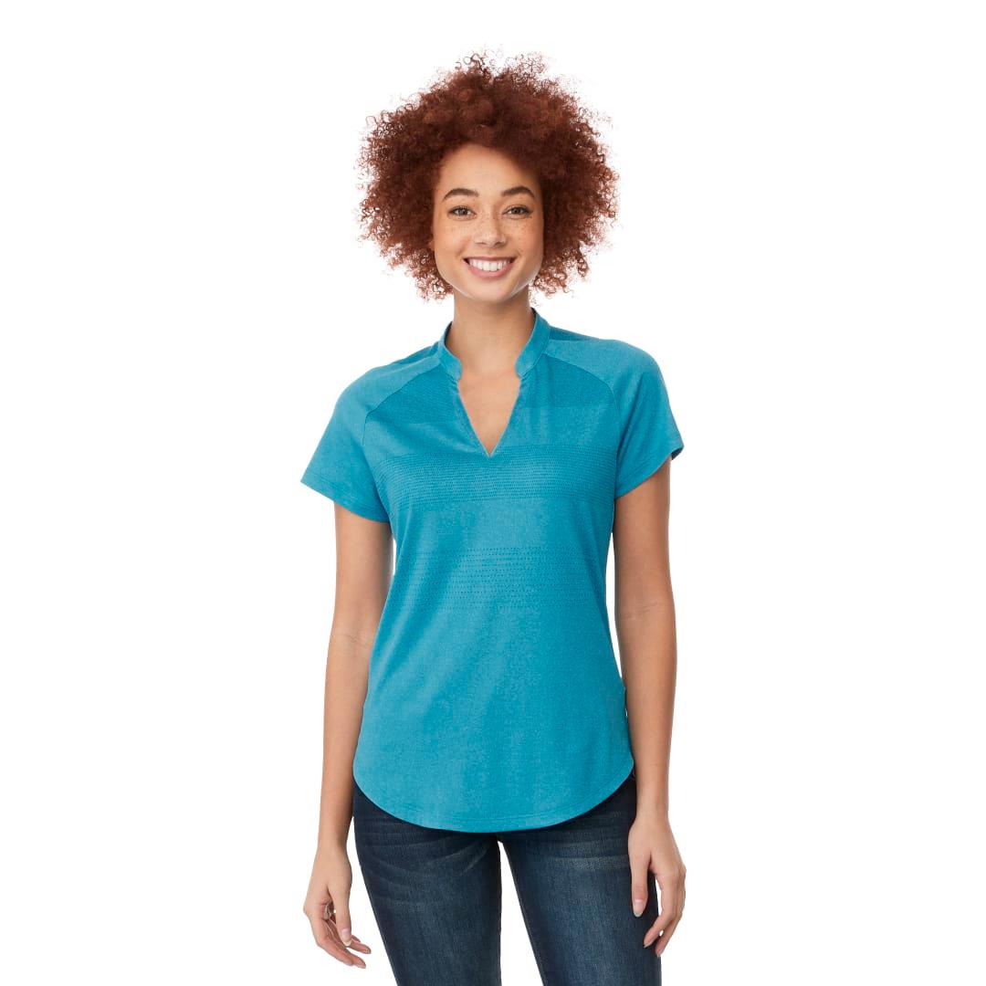 Womens antero short sleeve polo Blue miniatura 13