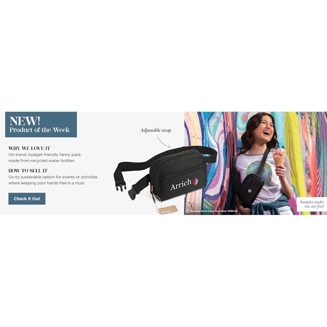 Recycled sport fanny pack Black miniatura 51