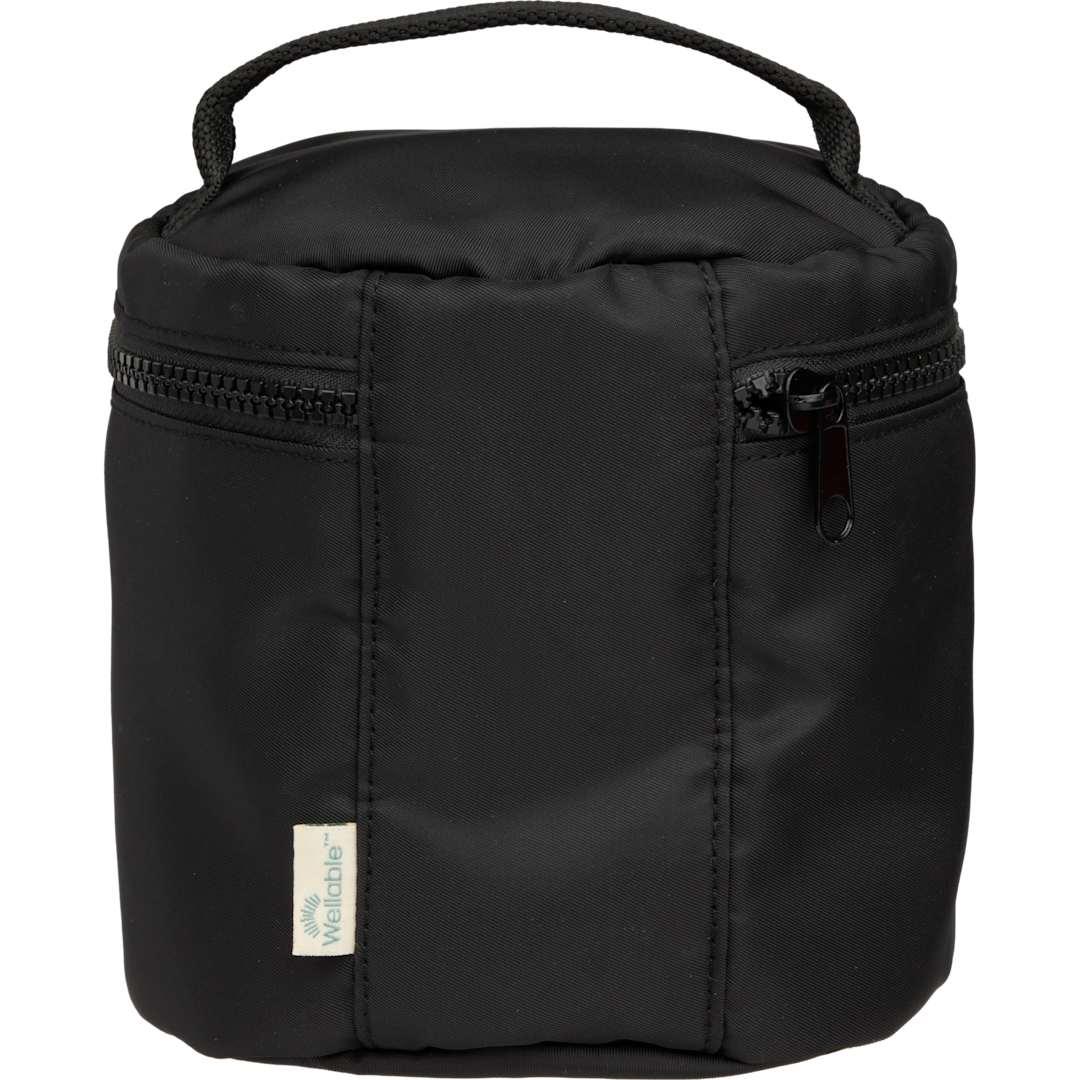 Wellable recycled round travel case Black miniatura 4