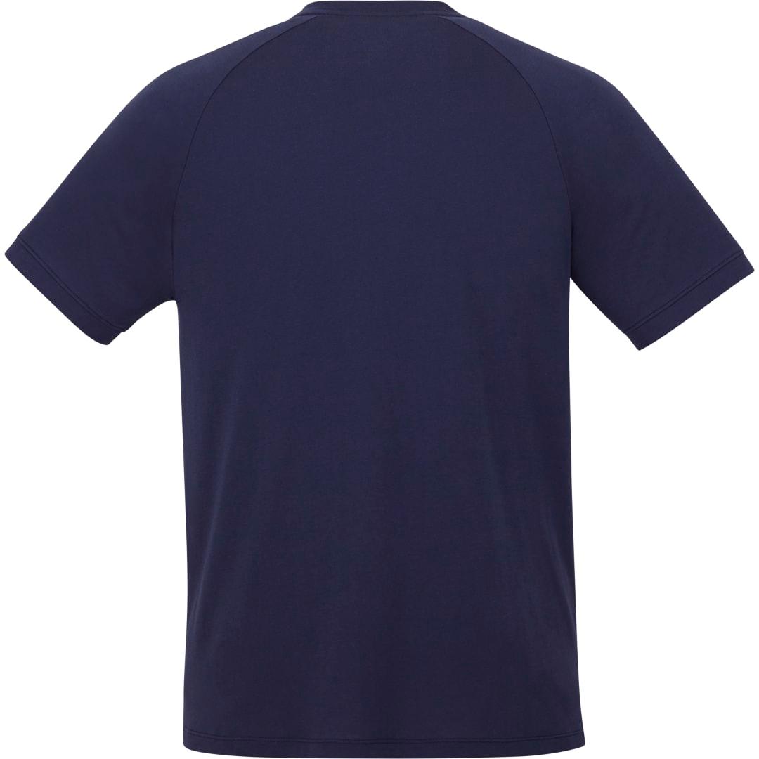 Mens somoto eco short sleeve henley Navy Blue front