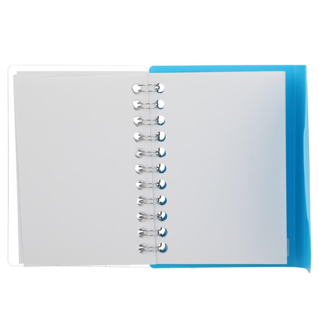 Fsc® recycled 3.4 x 4.5 post spiral notebook Blue miniatura 5