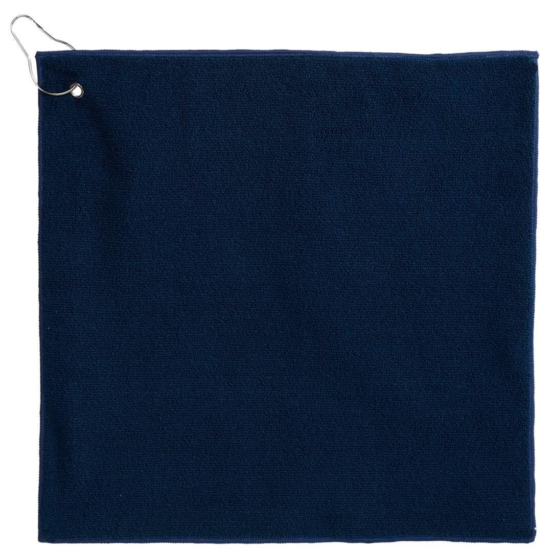 15 X 15 recycled 300g terry polyester towel Black miniatura 5