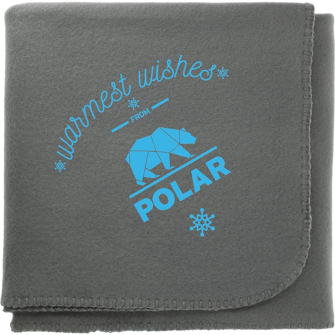 100% Recycled pet fleece blanket Khaki miniatura 11