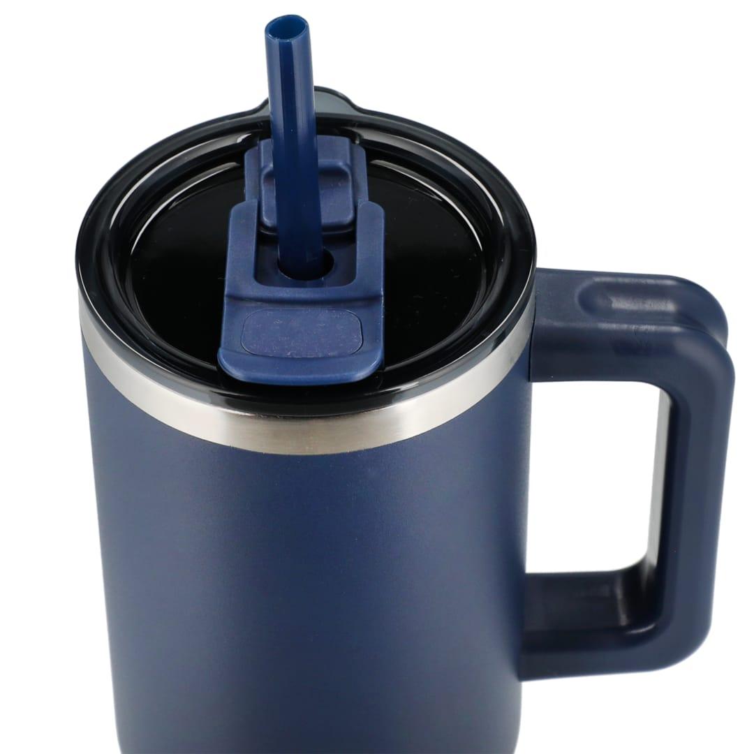 Pinnacle recycled travel tumbler with straw 40oz Black miniatura 30