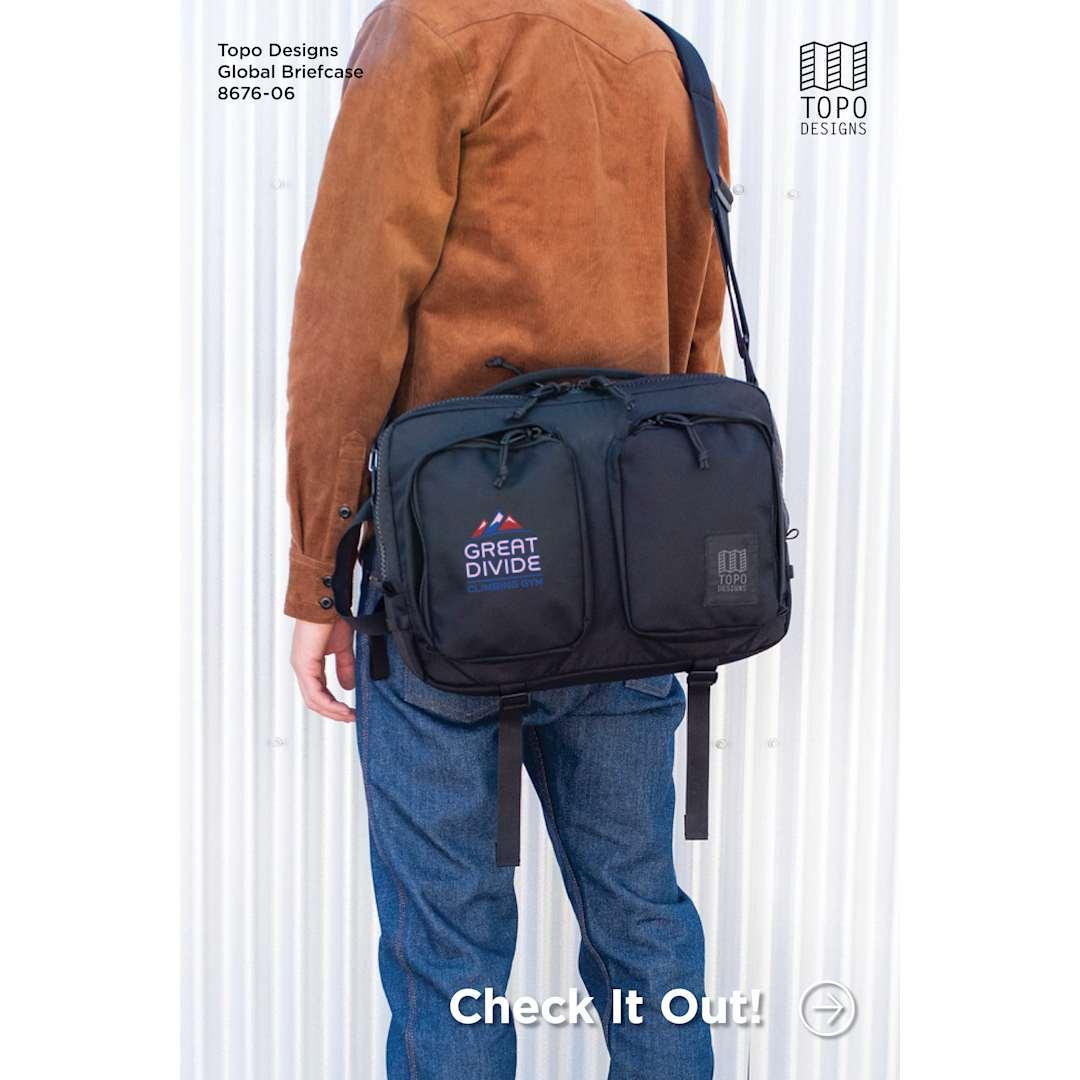 Topo recycled global briefcase Black miniatura 25