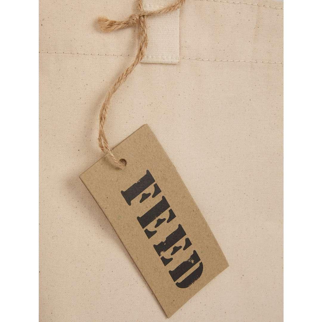 Feed organic cotton weekend tote Black miniatura 17