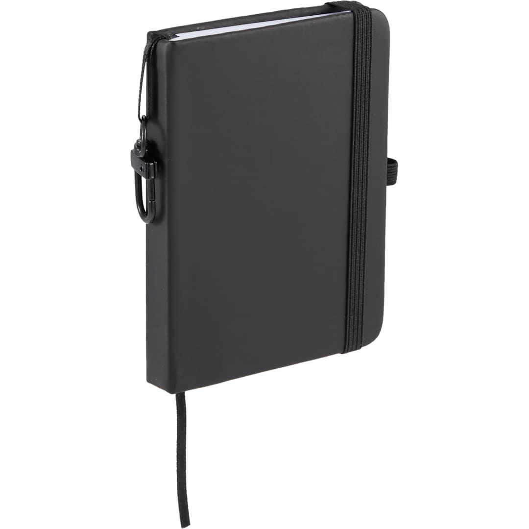 Mini recycled notebook w/ clip Black miniatura 2