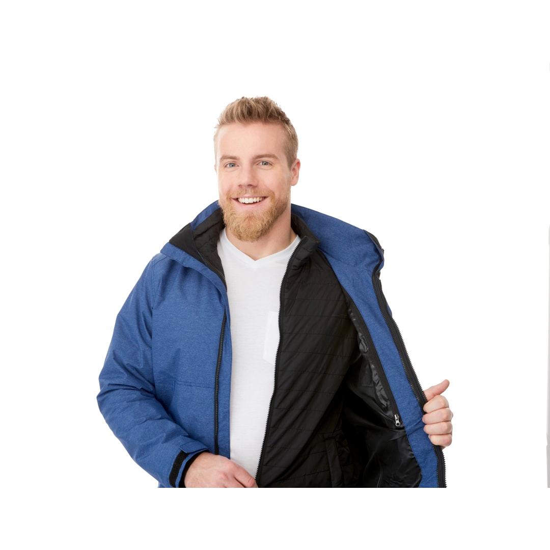 Mens delamar 3-in-1 jacket Dark Gray miniatura 10