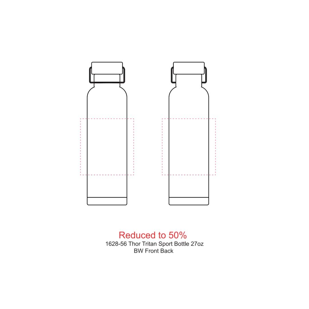 Thor tritan sport bottle 27oz Grey miniatura 3