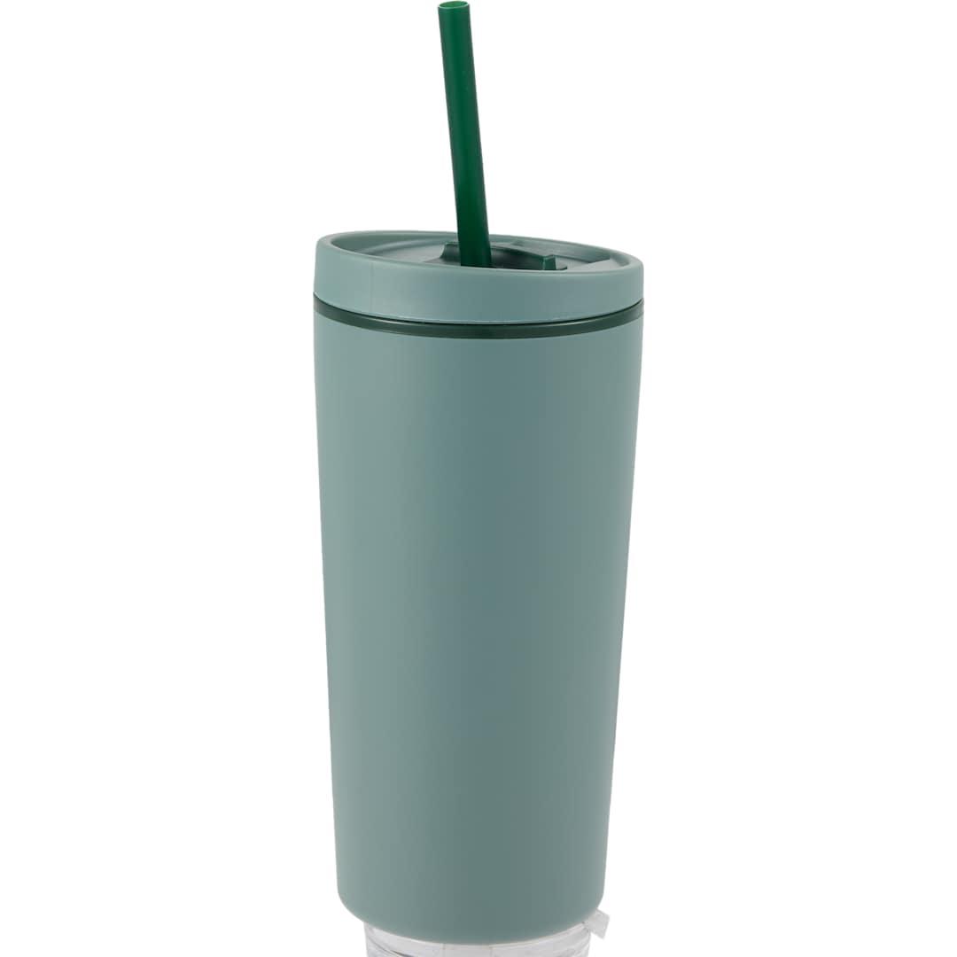 Santino recycled tumbler w/ dual function lid 16oz Black miniatura 41