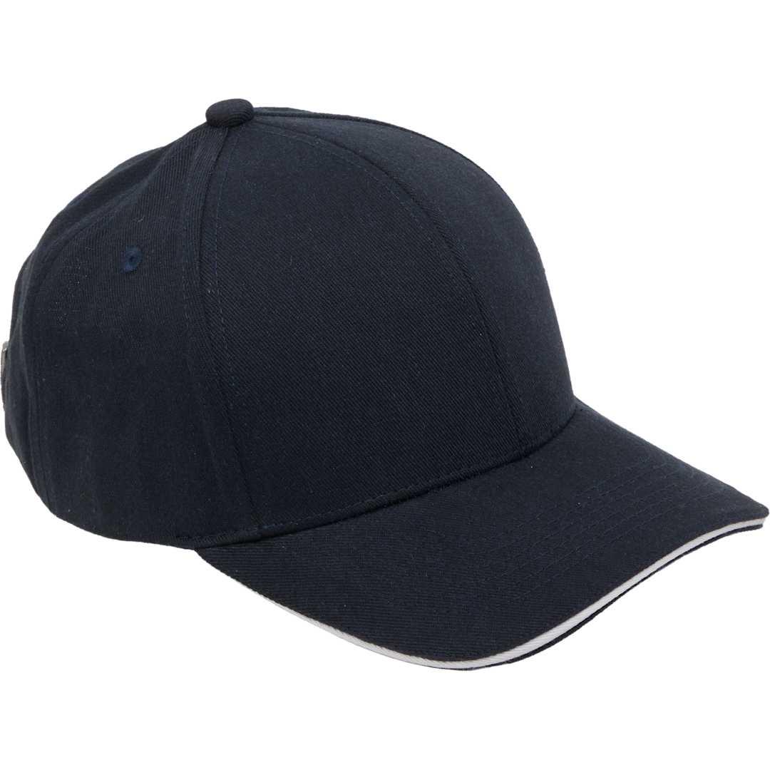 Recycled cotton twill 6 panel split peak ballcap Royal miniatura 14