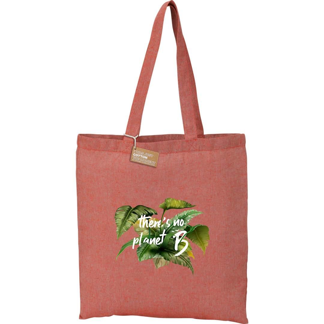 Recycled 5oz cotton twill tote Red miniatura 21