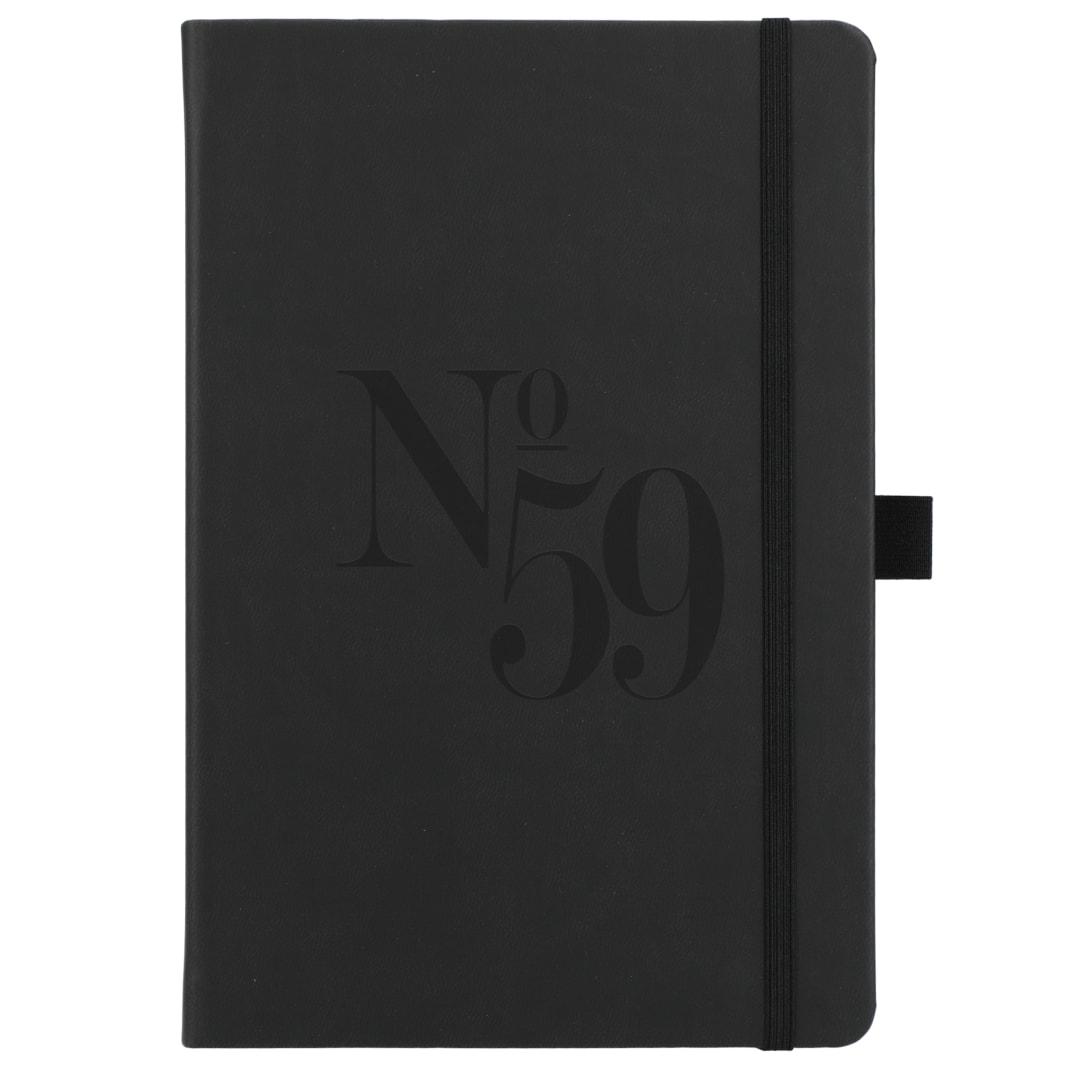 5.5 X 8.5 mano recycled hard bound journal Black miniatura 5