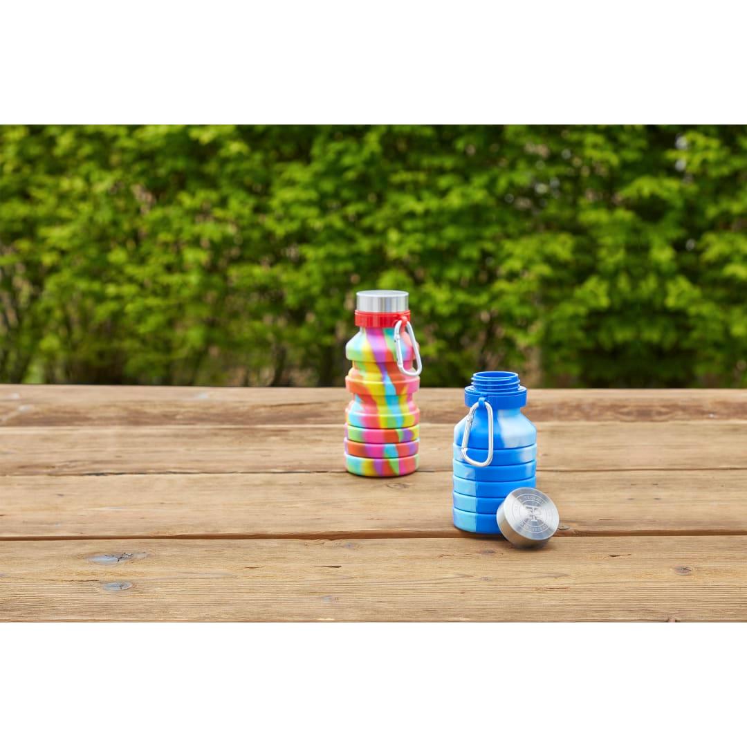 Zigoo silicone collapsible bottle 18oz - tie dye Sky Blue miniatura 18