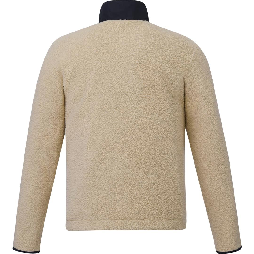 Mens kahuzi eco full zip sherpa Khaki front