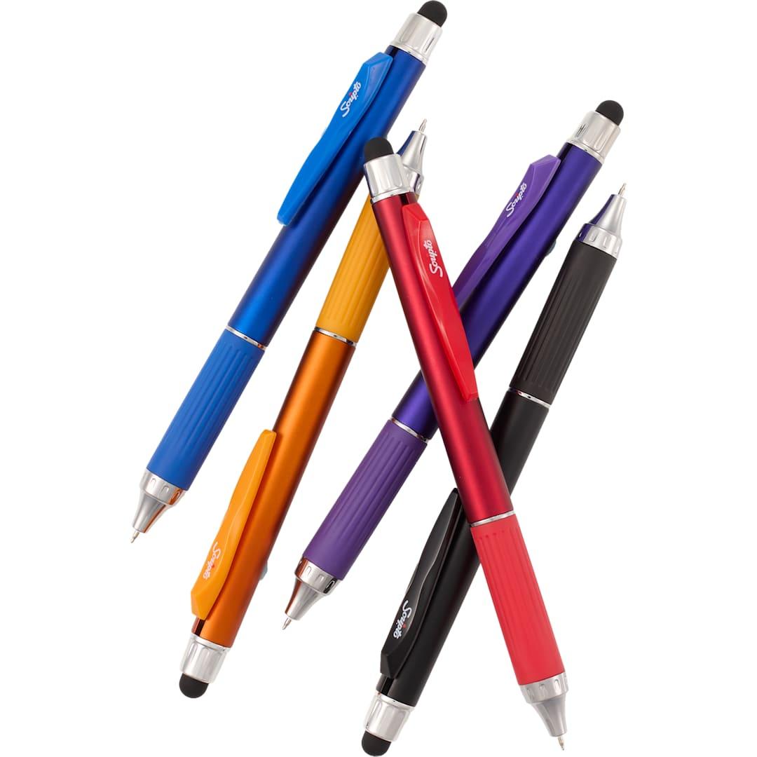 Scripto® neo recycled stylus gel pen Black front