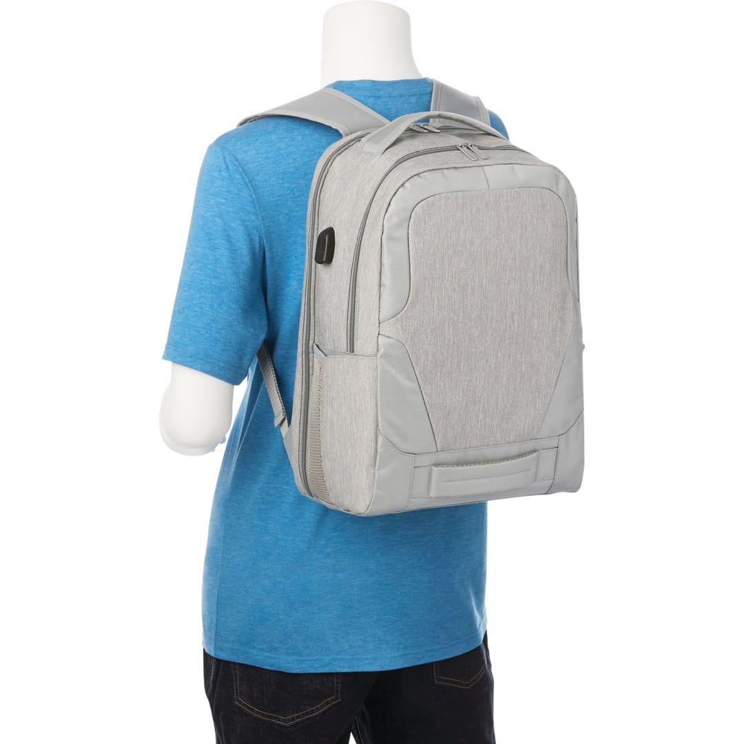 Overland 17 tsa computer backpack w/ usb port Grey miniatura 8