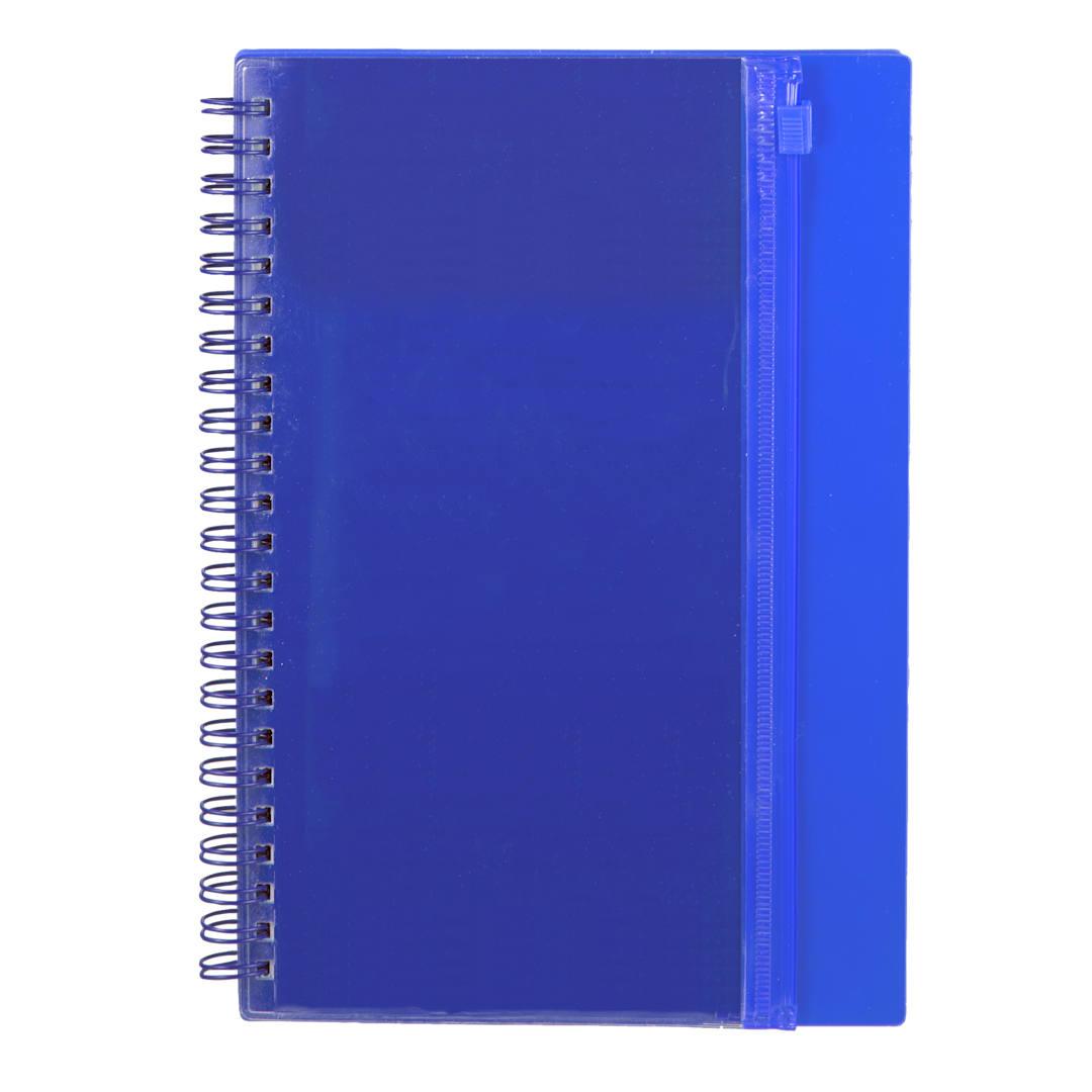 5.5 X 8.5 spiral notebook with clear pocket Black miniatura 9